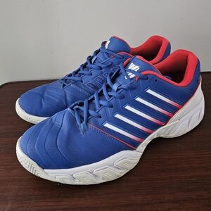 K-SWISS Bigshot Light 4 Mens Blue & Red Athletic Sneakers, Shoes